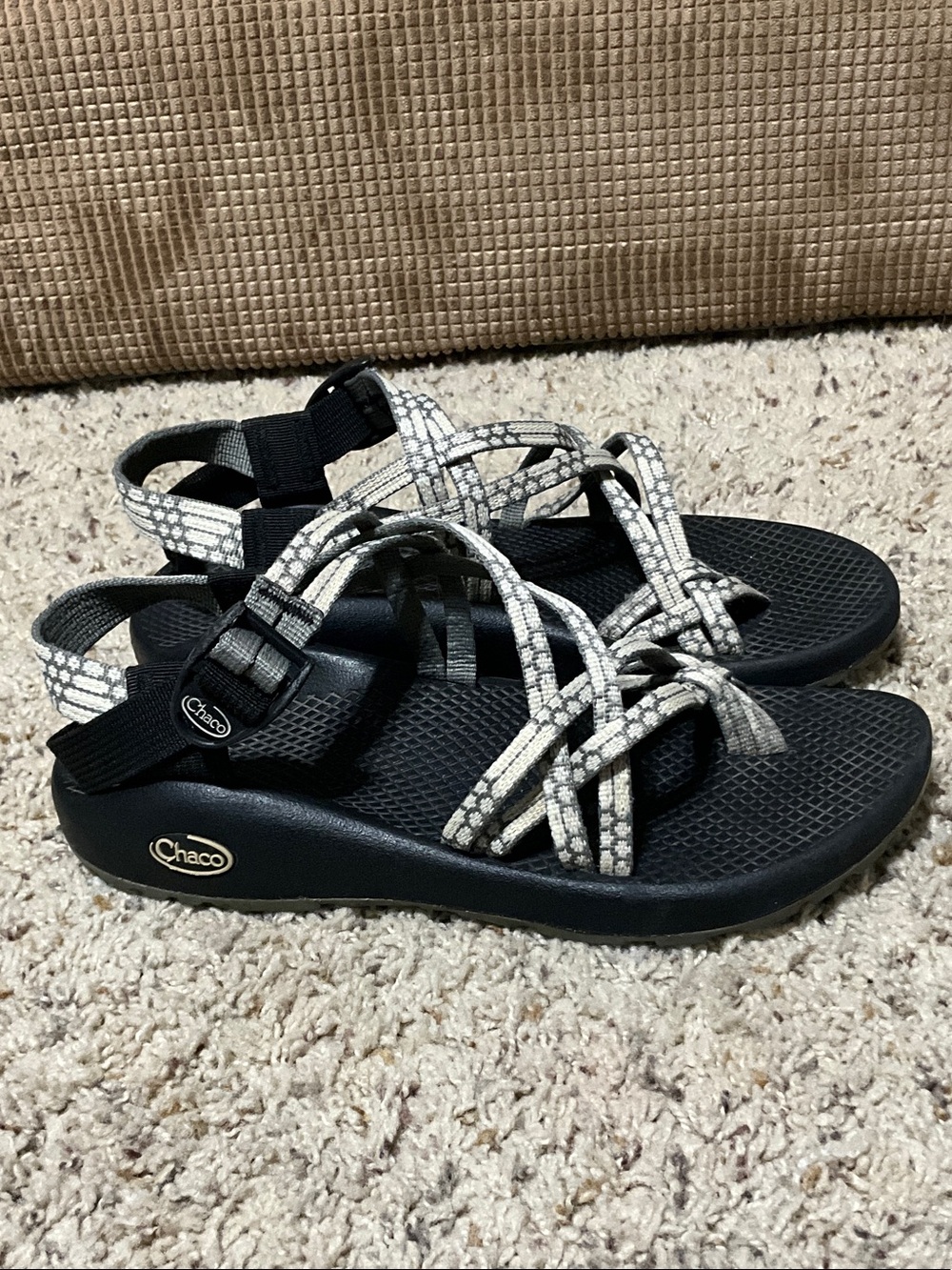 Chaco Black Sandals with White Speckled Straps - Picture 5 of 12